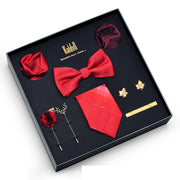 Eight Piece Tie Square Bow Tie Brooch – Jewelry Gift Ideas — 7