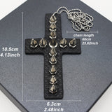 Y2g Heavy Industry Spike Leather Cross Necklace – Jewelry Gift Ideas — 10