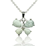 Natural Stone Crystal Small Butterfly Alloy – Jewelry Gift Ideas — 7