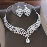 Bridal Crown Necklace Earrings Set Of Three – Jewelry Gift Ideas — 3
