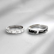 Prince And Rose Couple Ring Sterling Silver Pair – Gifts for Couples — 1
