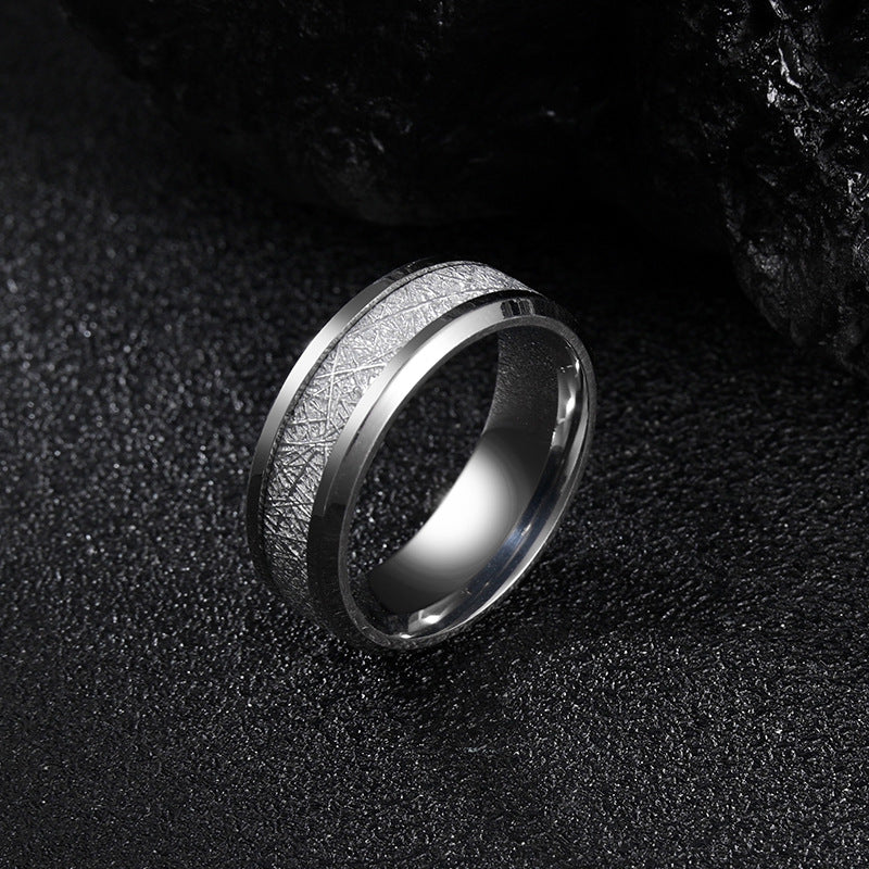 Men's Titanium Steel Mist Pine Ring – Gifts for Him — 1