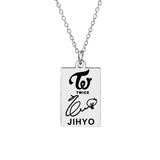 KPOP TWICE Member Signature Stainless Steel – Jewelry Gift Ideas — 18