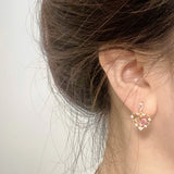 Sweet Love Hollow Ear Stud – Gifts for Couples — 1