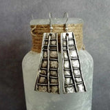 Vintage Distressed Trapezoid Plaid Pendant – Jewelry Gift Ideas — 3