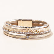 Women's Punk Style Multi-layer Diamond Leather – Stylish Gifts — 3