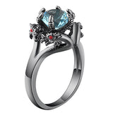Color Zircon Black Gold Faucet Ring Women's Ring – Jewelry Gift Ideas — 3