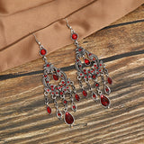 Misty Rain Daisy Long Chinese Style Diamond Earrings – Stylish Gifts — 4