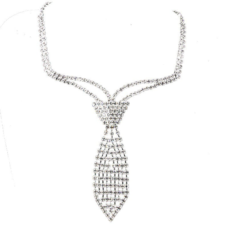 Popular Choker Tie Necklace Rhinestone Claw Chain – Jewelry Gift Ideas — 1