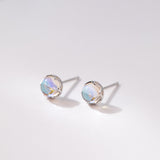 Fashion Sterling Silver Moonstone Earrings Female – Stylish Gifts — 3