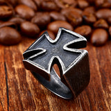 Antique Black Men's Iron Cross Ring – Gifts for Him — 4
