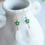 White Magnolia Flower Earrings Female Hanfu – Stylish Gifts — 7