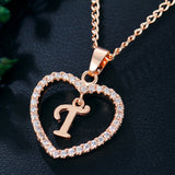26 Letters Heart-shaped Zircon Pendant Necklace – Jewelry Gift Ideas — 10