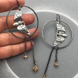 Skull Moth Pendant Earrings For Women – Jewelry Gift Ideas — 7