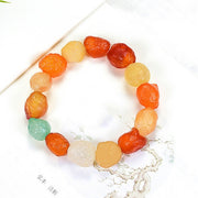 Colorful Agate Rough Stone Bracelet Colorful – Jewelry Gift Ideas — 8
