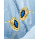 Women's Linen Lace Geometric Diamond Shaped Earrings – Gifts for Her — 7