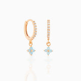 Small And Beautiful Flower Earrings Micro-inlaid – Meaningful Gifts — 4