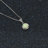 Women's Opal Opal Woven Silver Necklace – Jewelry Gift Ideas — 4