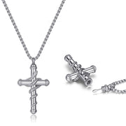 18k Gold Detachable Cross Snake Necklace Fashion – Jewelry Gift Ideas — 2