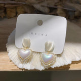 Opal Love Colorful Pearl Earrings S925 Silver – Gifts for Couples — 4