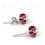 Year Red Flower Earrings – Surprise Gifts — 3