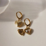 Vintage Exquisite Hug Heart Locket Drop Earrings – Meaningful Gifts — 5