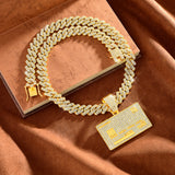 Full Diamond Bank Card Hip Hop Pendant Necklace – Jewelry Gift Ideas — 1