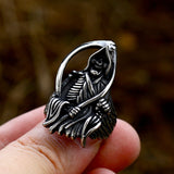 Stainless Steel Casting Death Sickle Retro Titanium – Gifts for Him — 2