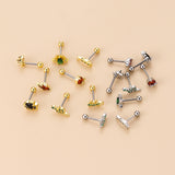 Colorful Zircon Gecko Snake-shaped Mini Animal Ear – Stylish Gifts — 1
