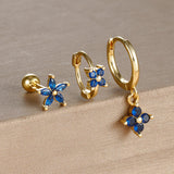 Light Luxury Minority Design Blue Zircon Four-leaf – Meaningful Gifts — 11