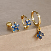 Light Luxury Minority Design Blue Zircon Four-leaf – Meaningful Gifts — 11