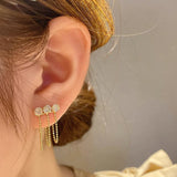 Trendy Women's Niche High-end Silver Tassel Earrings – Gifts for Her — 4