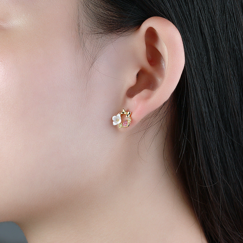 Silver Plated Secret Garden Earrings Natural – Outdoor Gifts — 1