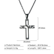 Stainless Steel Cross Pendant Necklace Men – Jewelry Gift Ideas — 6