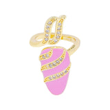 Niche Design French Purple Gemstone Nail Art – Stylish Gifts — 12