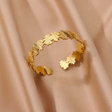 Female Fashion Hollowed-out Flower Stainless Steel – Stylish Gifts — 8