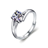 925 Silver Ring Moissanite Silver Women's Diamond Ring – Gifts for Her — 2