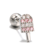 Lollipop Ice Cream Earrings 18K Real Gold Lock Ball – Thoughtful Gifts — 10