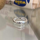 S925 Sterling Silver Smile Letters Ring Women – Gifts for Her — 3
