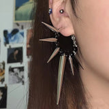 Punk Dark Spike Cone Geometry Earrings – Gift Ideas — 3
