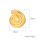 Stainless Steel Rotating Thread Earrings – Birthday Gifts — 2