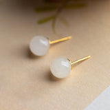Women's Sterling Silver Gold Plated Hetian Jade – Gifts for Her — 7
