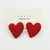 Heart-shaped Earrings Acrylic Simple Advanced – Useful Gifts — 10
