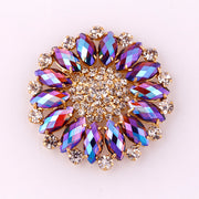 Round Large Colorful Rhinestone Sunflower DIY – Creative Gifts — 8