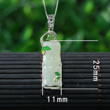 Sterling Silver Natural Hetian Jade Pendant – Jewelry Gift Ideas — 3