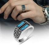 Alloy Inlaid Zircon Ring For Men – Gifts for Him — 2