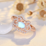 Fashion Moonstone Korean Style Women's Ring – Stylish Gifts — 4