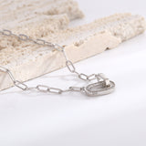 Diamond Pendant Double Ring Necklace Female – Jewelry Gift Ideas — 4