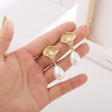 Silver Needle French Vintage Court Style Pearl Drop – Stylish Gifts — 2