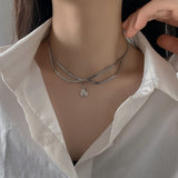 Creative Niche Design Water Drop Pendant Necklace – Jewelry Gift Ideas — 5